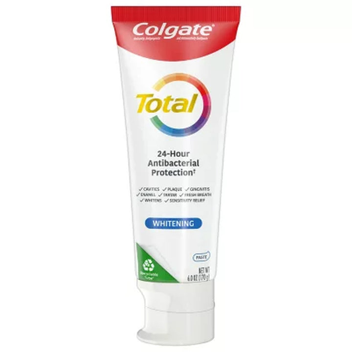 Colgate Total Whitening Toothpaste, 6 Oz., 5 Pk.