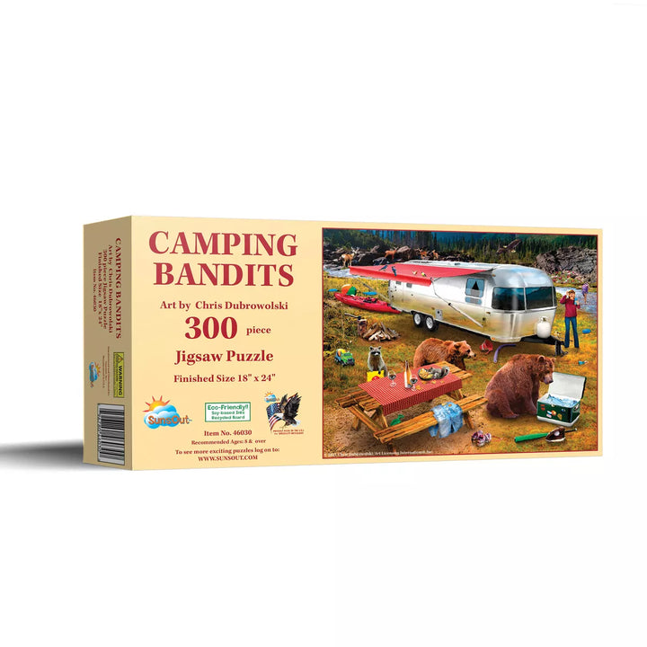 Sunsout Camping Bandits 300 Pc Jigsaw Puzzle 46030