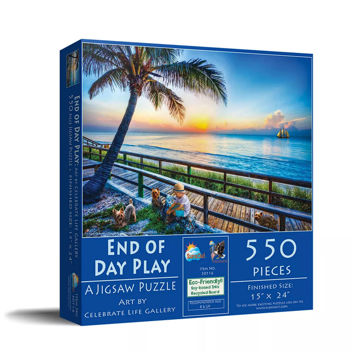 Sunsout End of Day Play 550 Pc Jigsaw Puzzle 30116