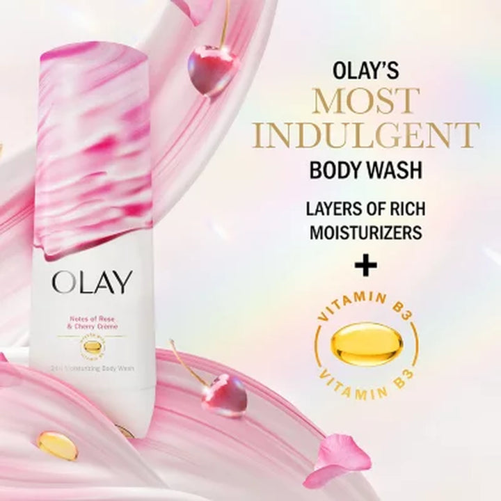 Olay Indulgent Moisture Body Wash with Vitamin B3, 20 Oz., 2 Pk.