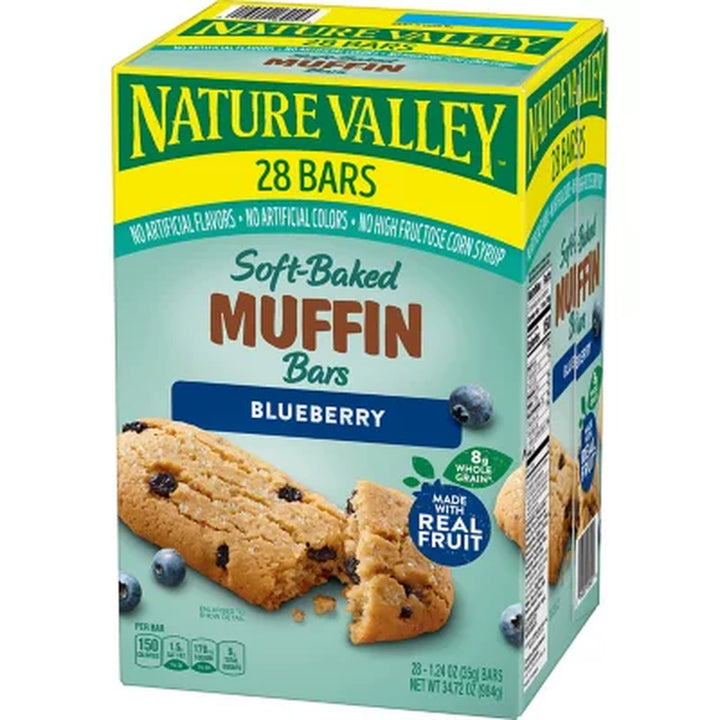 Nature Valley Soft Baked Blueberry Muffin Bars, 28 Ct.