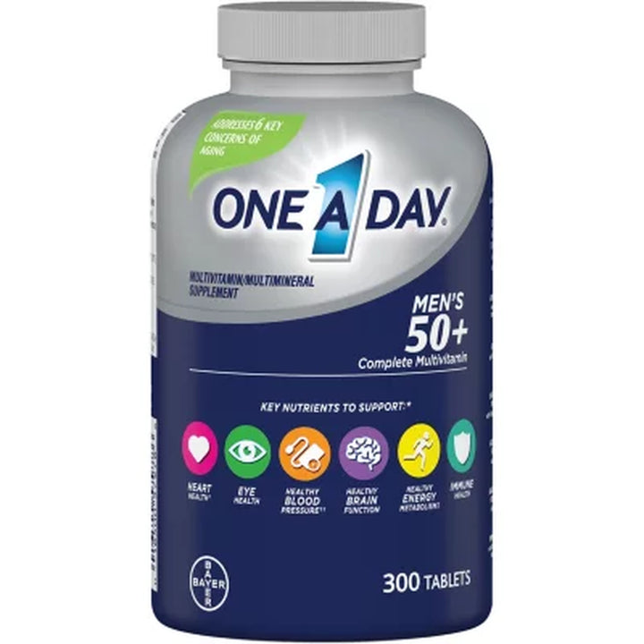 One a Day Men'S 50+ Healthy Advantage Multivitamin Tablets 300 Ct.