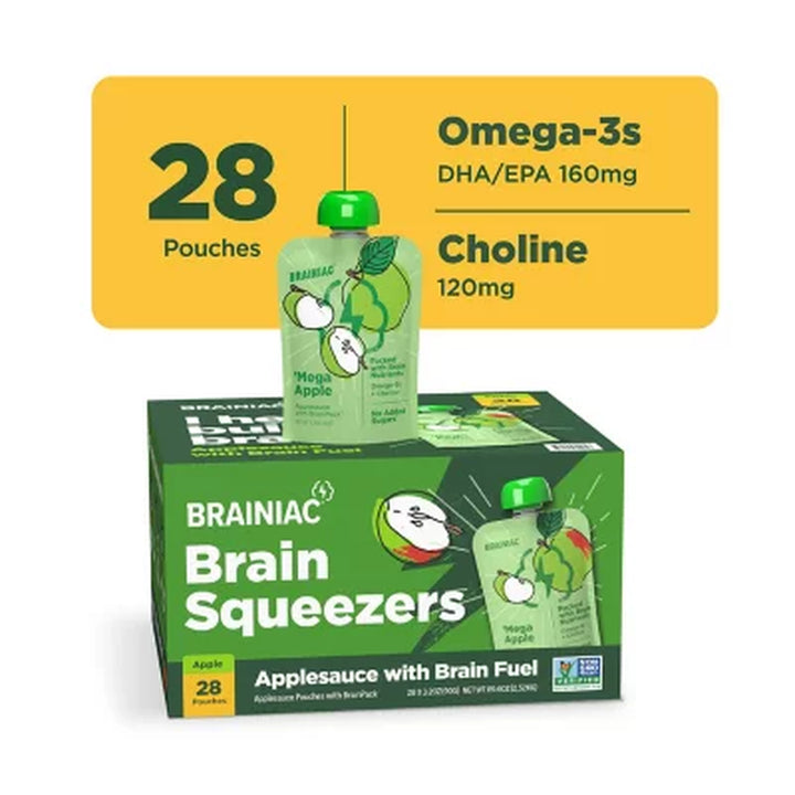 Brainiac Brain Squeezers Applesauce (28 Ct.)