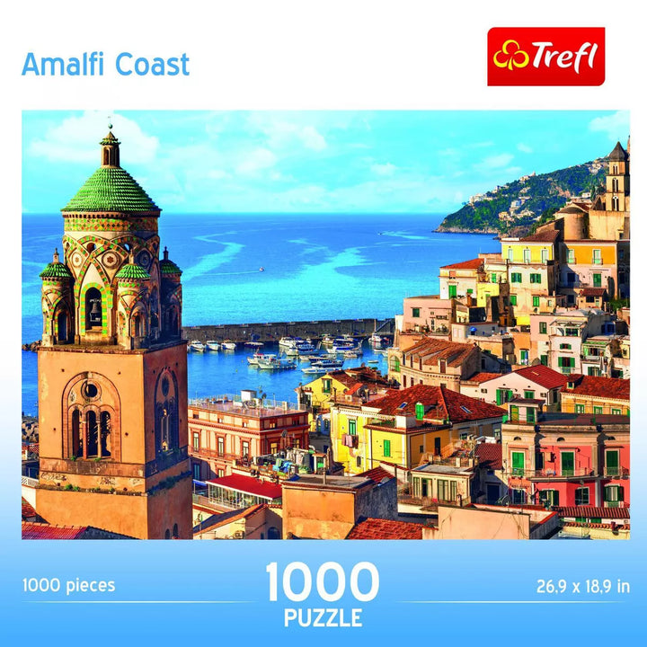 Trefl Amalfi Coast Jigsaw Puzzle - 1000Pc: Brain Exercise, Travel & Nature Theme, Gender Neutral, Polish Made