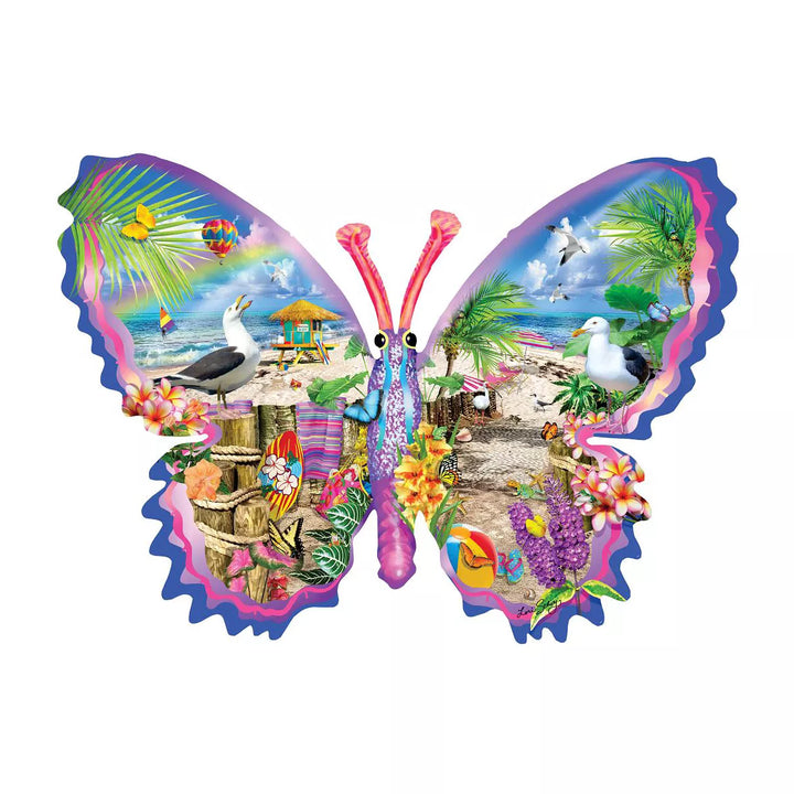 Sunsout Summer Butterfly 1000 Pc Shaped Jigsaw Puzzle 95092