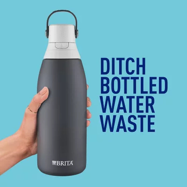 Brita 32-Oz. Stainless Steel Water Bottle with 3 Filters (Assorted Colors)