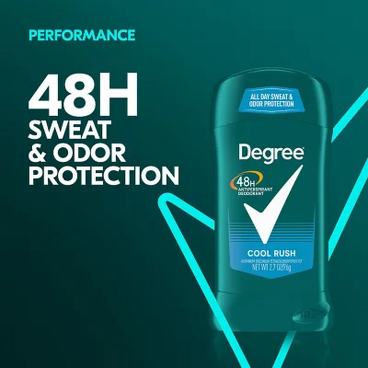 Degree Men Dry Protection Antiperspirant, Cool Rush, 2.7 Oz., 5 Pk.