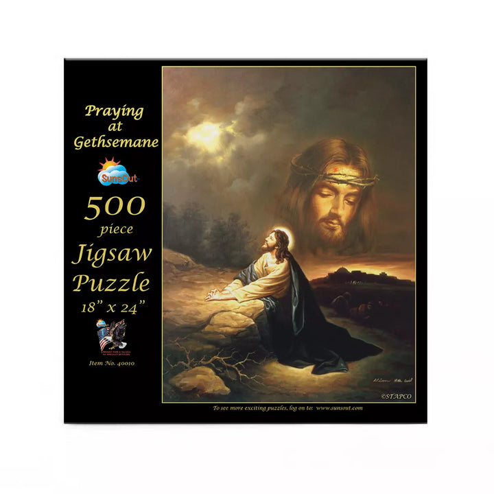 Sunsout Praying at Gethsemane 500 Pc Easter Jigsaw Puzzle 40010