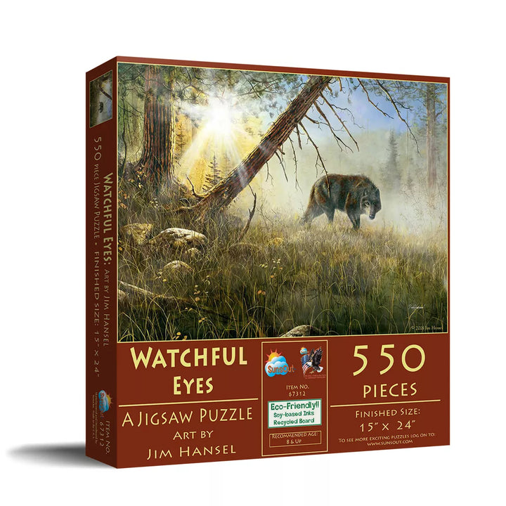 Sunsout Watchful Eyes 550 Pc Jigsaw Puzzle 67312