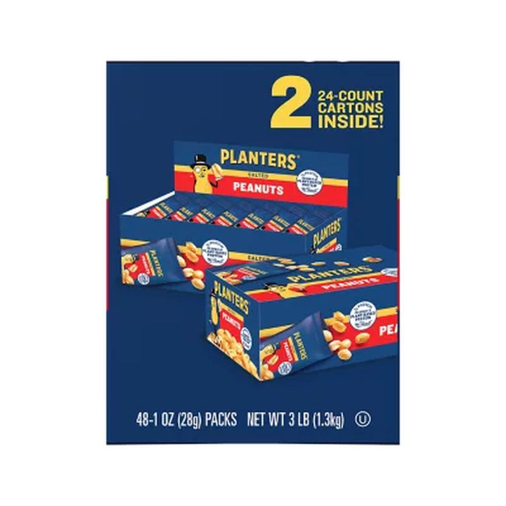 Planters Salted Peanuts, Single-Serve Packs (1 Oz., 48 Pk.)