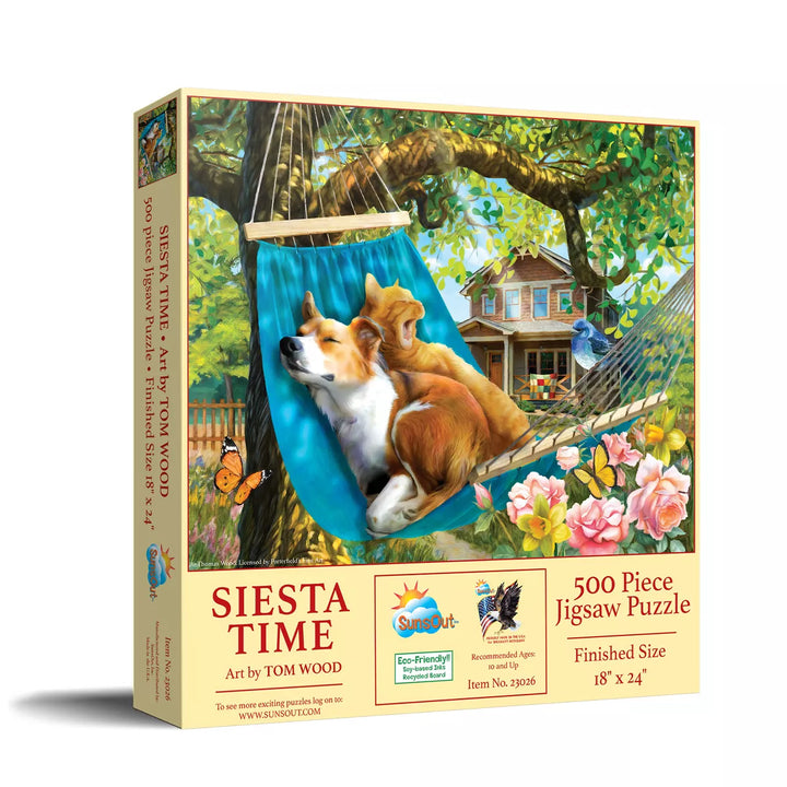 Sunsout Siesta Time 500 Pc Jigsaw Puzzle 23026