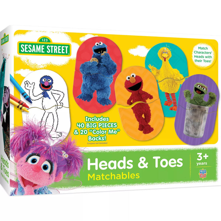 Masterpieces Kids Games - Sesame Street Heads & Toes Matching Game.