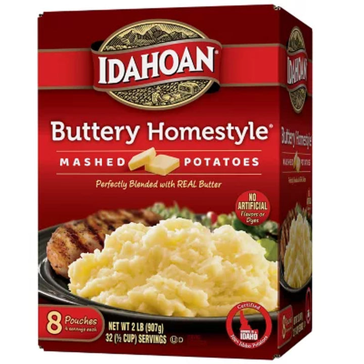 Idahoan Buttery Homestyle Mashed Potatoes 32 Oz., 8 Pk.