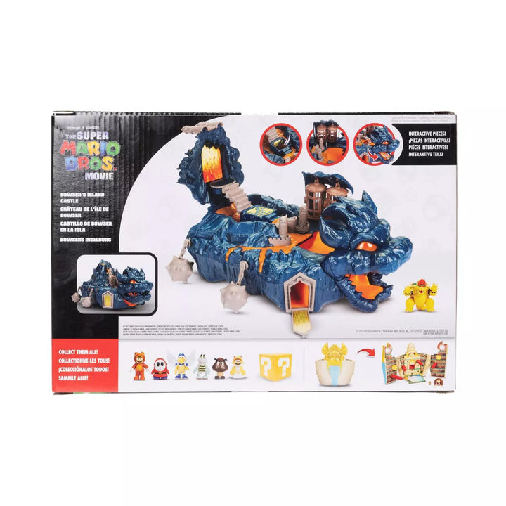 Nintendo the Super Mario Bros. Movie Bowser'S Island Castle Action Figure Playset