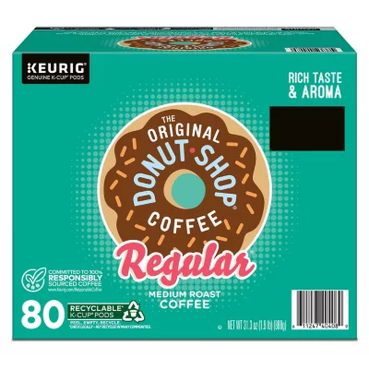 The Original Donut Shop Medium Roast K-Cup Pods, Regular, 80 Ct.