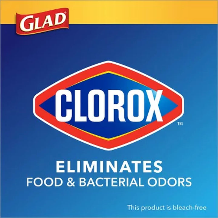 Glad Forceflex Tall Kitchen Trash Bags with Clorox, Lemon Fresh Bleach Scent 13 Gal., 120 Ct.