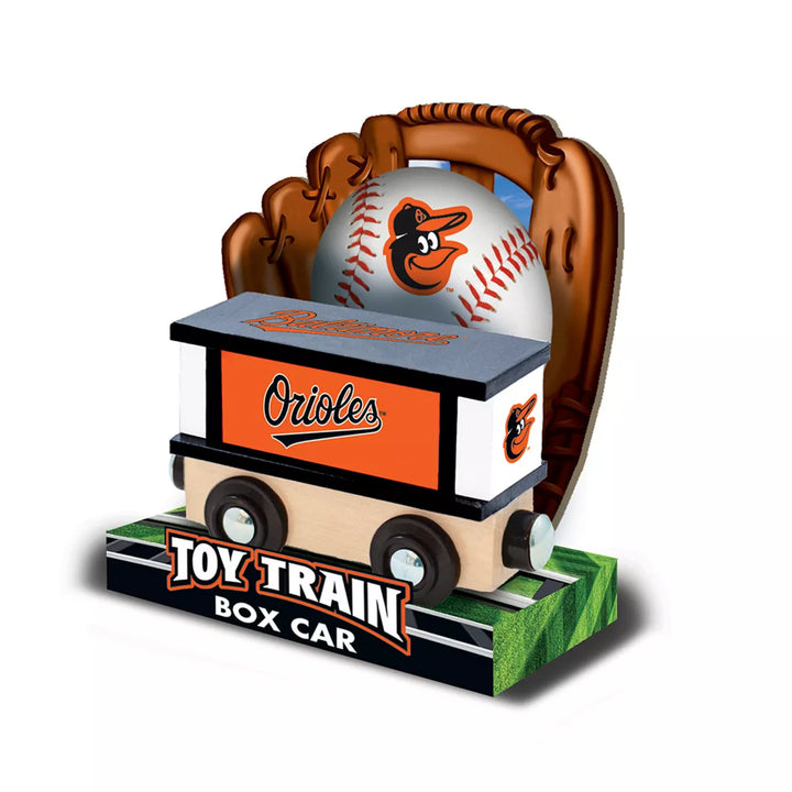 Masterpieces Wood Train Box Car - MLB Baltimore Orioles.