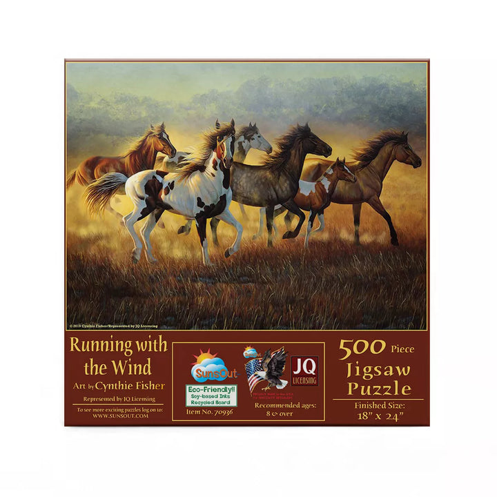 Sunsout Running with the Wind 500 Pc Jigsaw Puzzle 70936