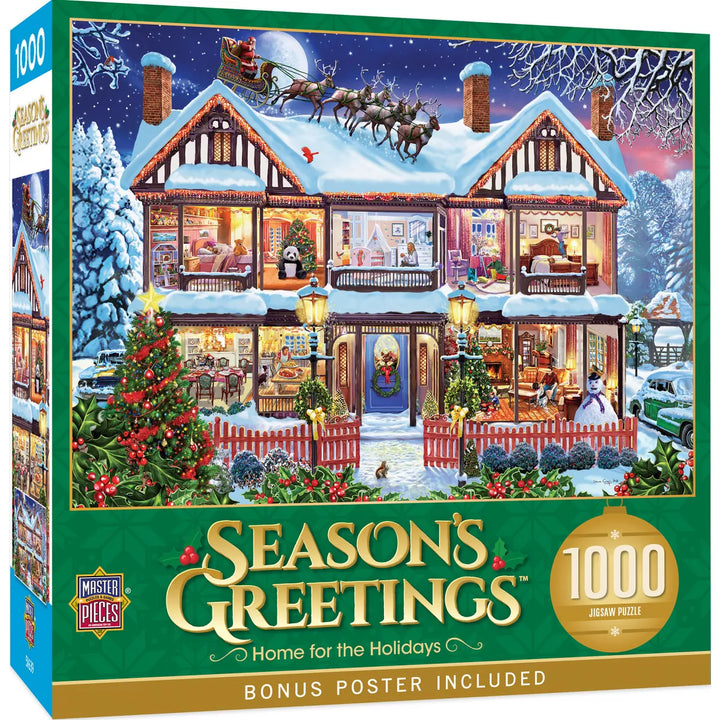 Masterpieces 1000 Piece Christmas Jigsaw Puzzle - Home for the Holidays.