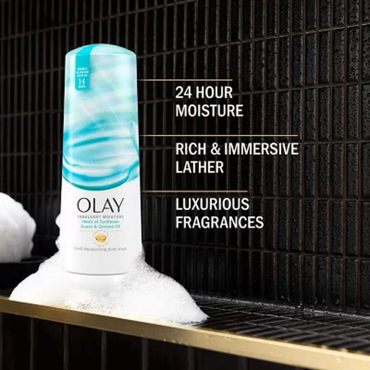 Olay Indulgent Moisture Body Wash with Vitamin B3, 20 Oz., 2 Pk.