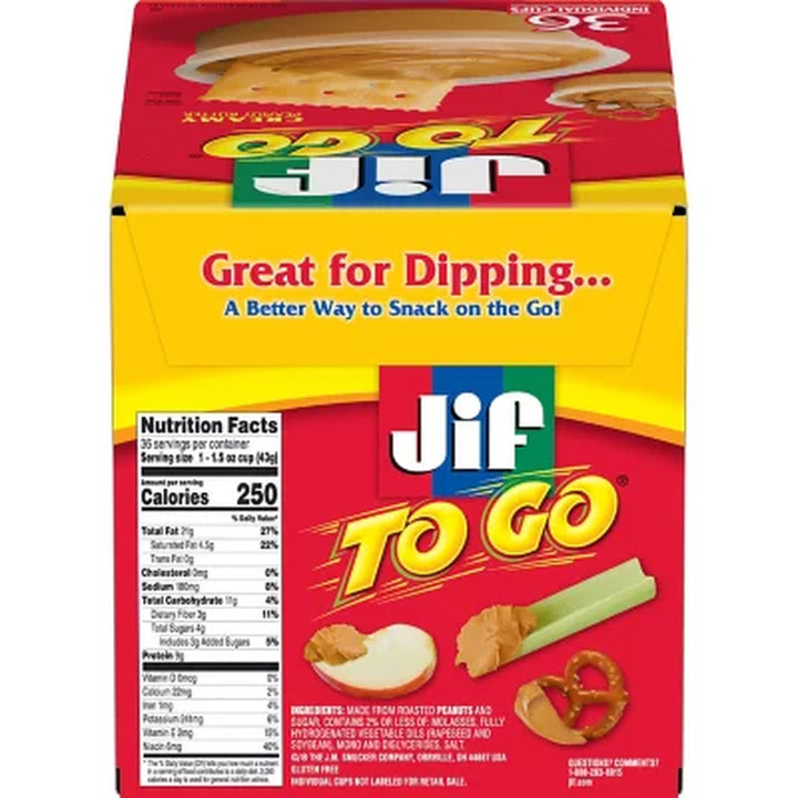 Jif-To-Go Creamy Peanut Butter 36 Ct.