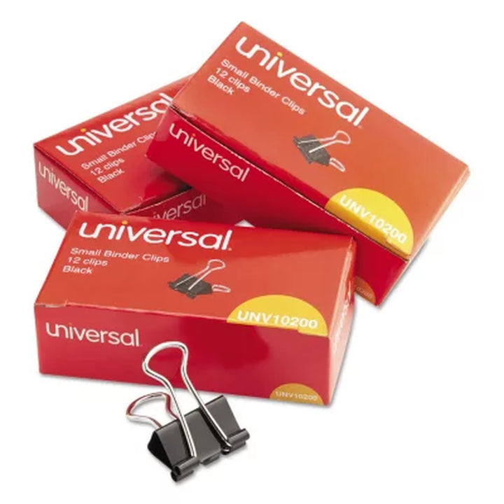 Universal Steel Wire Binder Clips, 3/8" Capacity, 3/4" Wide, Small, 144 Ct.
