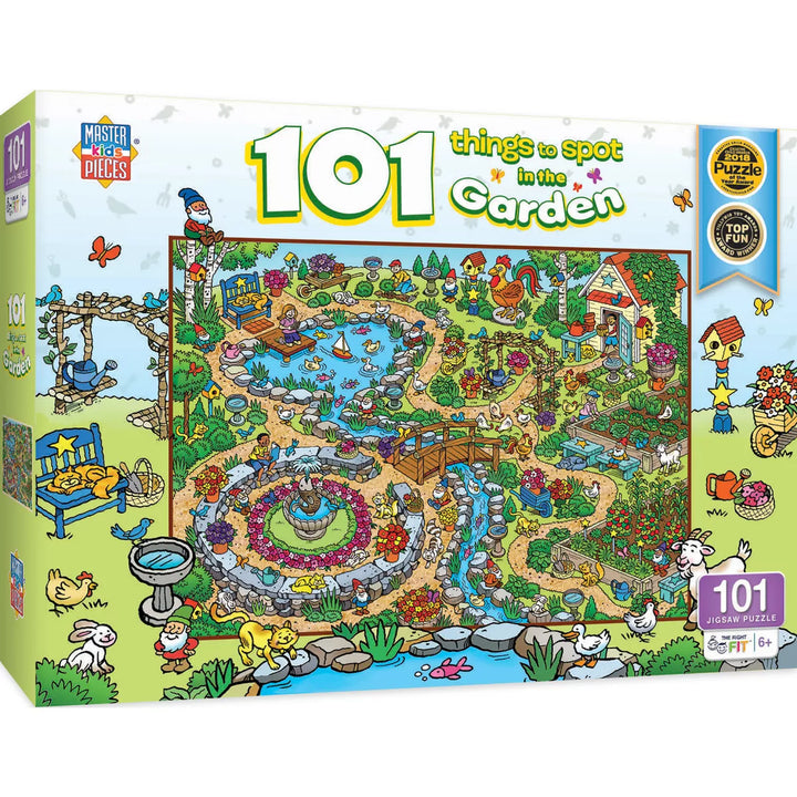 Masterpieces 100 Piece Jigsaw Puzzle - 101 Things to Spot in the Garden.