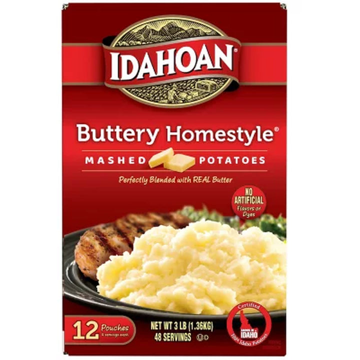 Idahoan Buttery Homestyle Mashed Potatoes 32 Oz., 8 Pk.