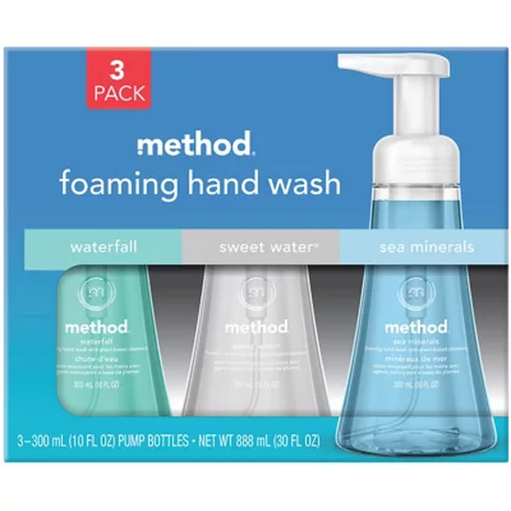 Method Foaming Hand Wash Soap, Variety Pack, 10 Fl. Oz., 3 Pk.