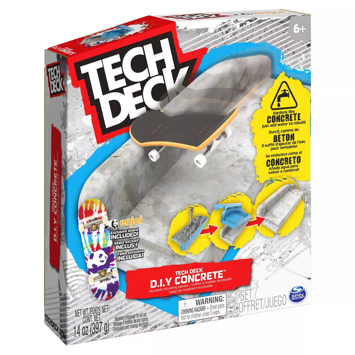 Tech Deck D.I.Y Concrete Reusable Modeling Playset