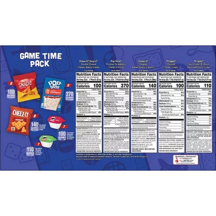 Kellogg'S Game Time Snacks, Variety Pack 38 Pk.