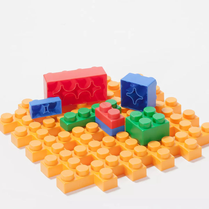Uniplay Waffle Soft Blocks — Cube Puzzle Play for Cognitive and Sensory Development in Early Learning Education, Ages 3 Months and up (6Pc Set)