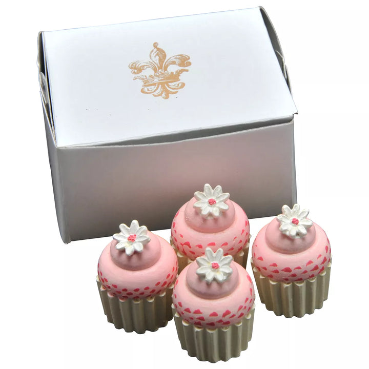 The Queen'S Treasures 18 Inch Doll 4 Piece Mini Cupcakes with Bakery Box