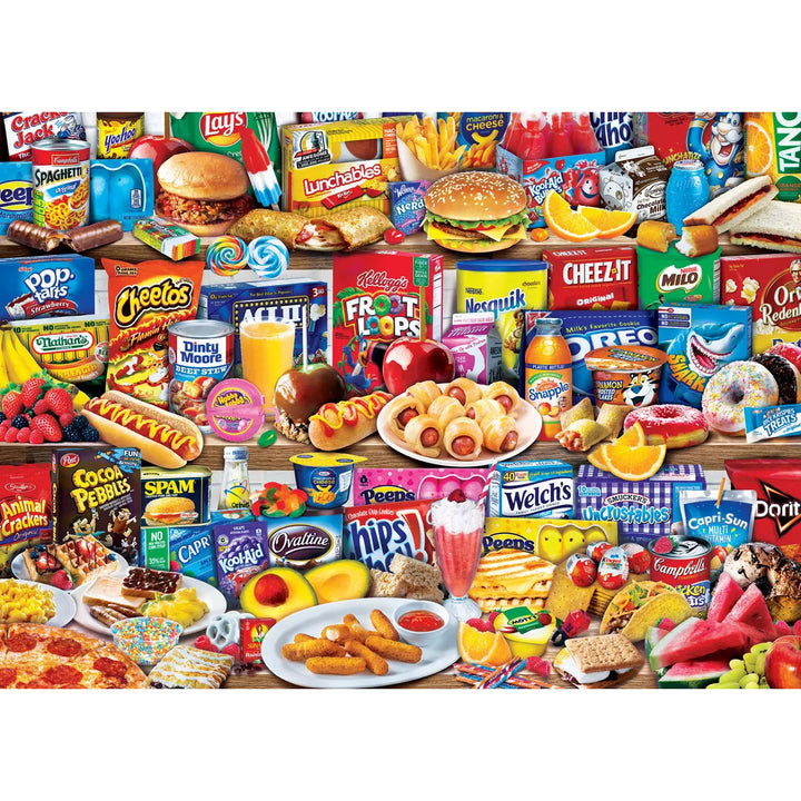 Masterpieces 1000 Piece Jigsaw Puzzle - Kids Favorite Foods - 19.25"X26.75".