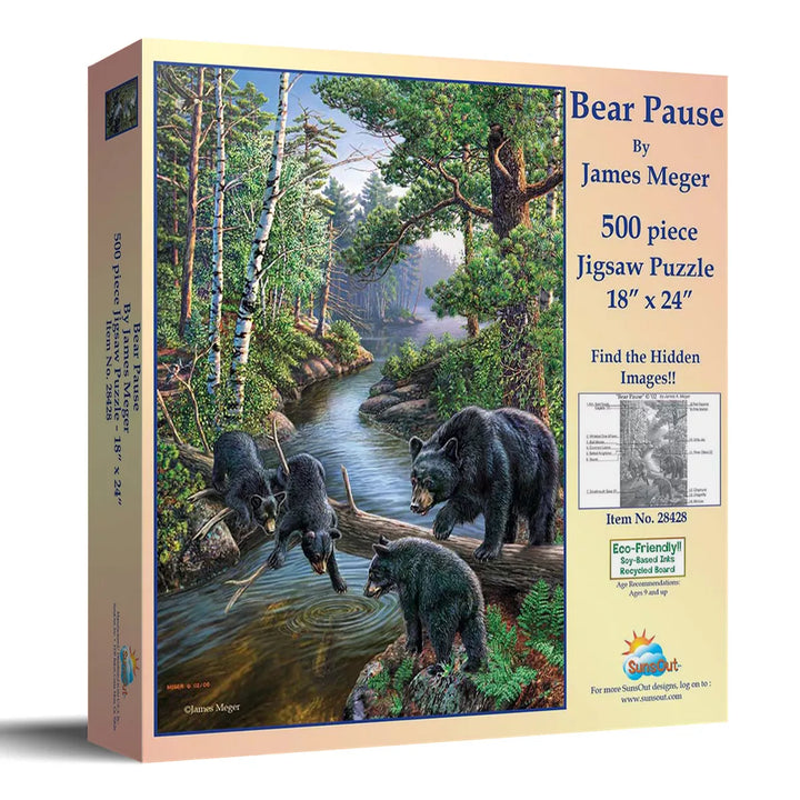 Sunsout Bear Pause 500 Pc Jigsaw Puzzle 28428