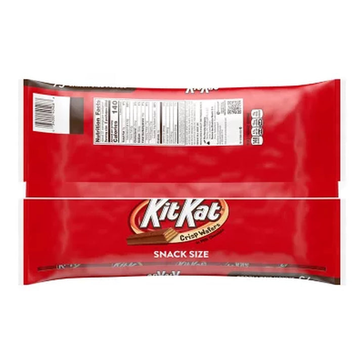 KIT KAT Milk Chocolate Wafer Candy Bars, Snack Size, 75 Pcs.