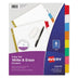 Avery Write & Erase Big Tab Paper Dividers, 8-Tab, Letter, Select Color