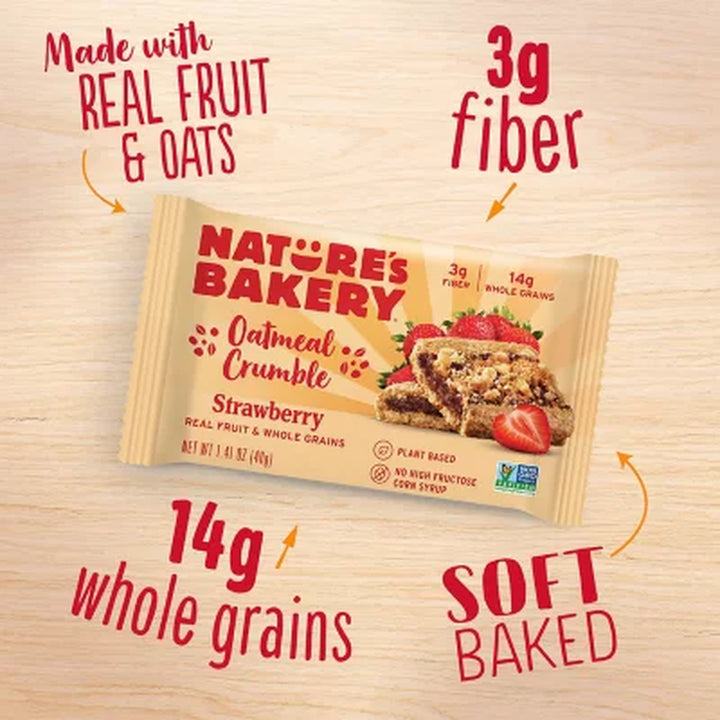 Nature'S Bakery Oatmeal Crumble Strawberry, 2 Oz., 20 Ct.