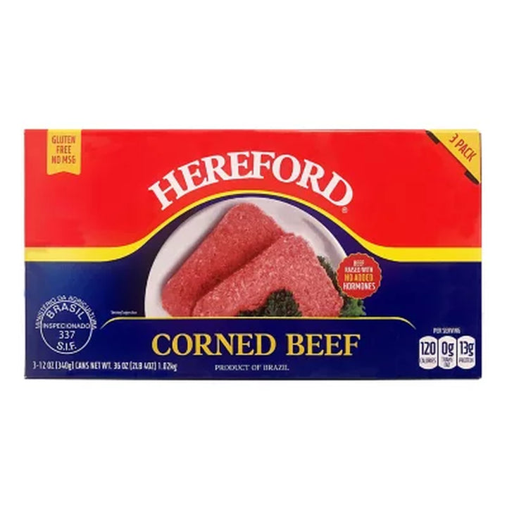 HEREFORD Corned Beef 12 Oz., 3 Pk.