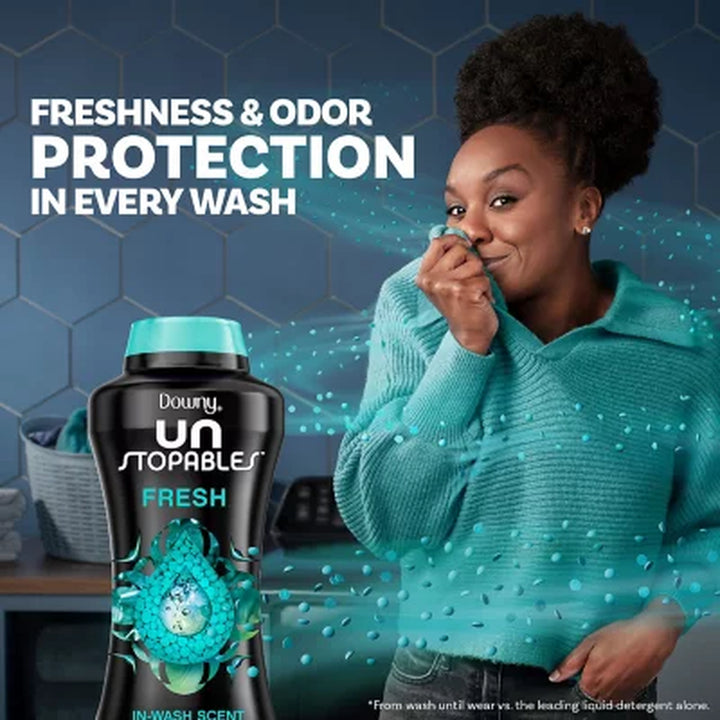 Downy Unstopables In-Wash Scent Booster Beads, Fresh 34 Oz.