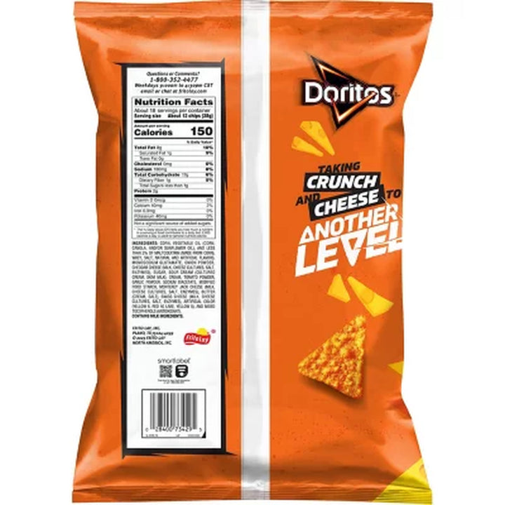 Doritos Tortilla Chips Ultimate Cheddar Flavored, 18.37 Oz.