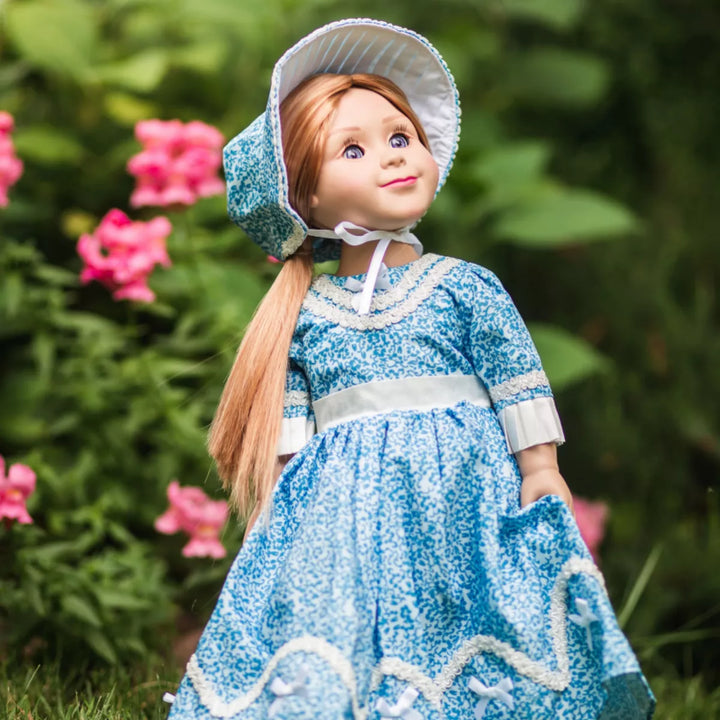 The Queen'S Treasures 18 Inch Doll 1800'S Style Blue Dress Gown and Hat