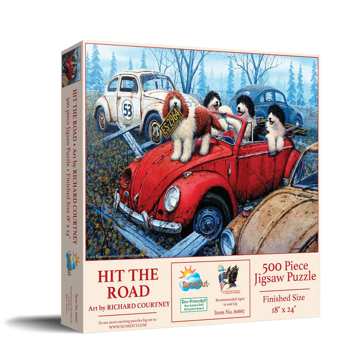 Sunsout Hit the Road 500 Pc Jigsaw Puzzle 61667