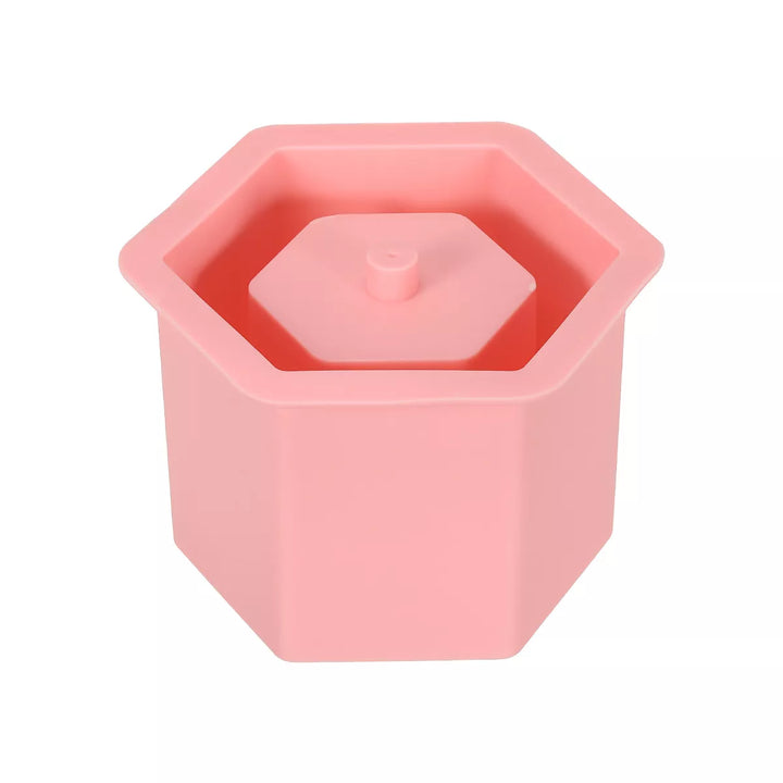 Unique Bargains DIY Hexagon Silicone Flower Pot 1 Pc