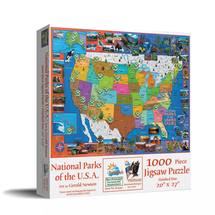 Sunsout National Parks of the USA 1000 Pc Jigsaw Puzzle 62440