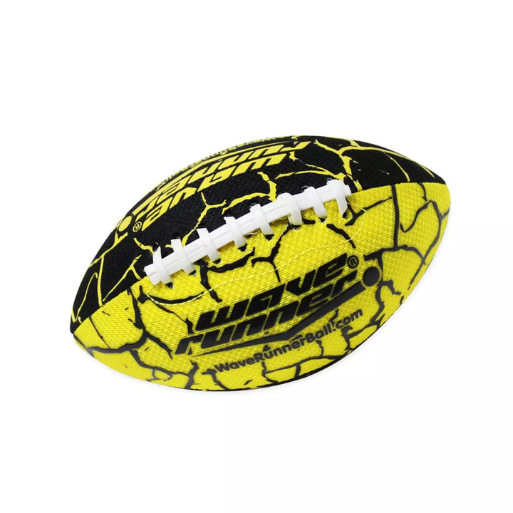 Wave Runner Grip It Waterproof Football 9.25 Inches W/Sure-Grip Technology Play in Water Great for Beach Pool Lake BBQ Park & Anywhere Pump Included