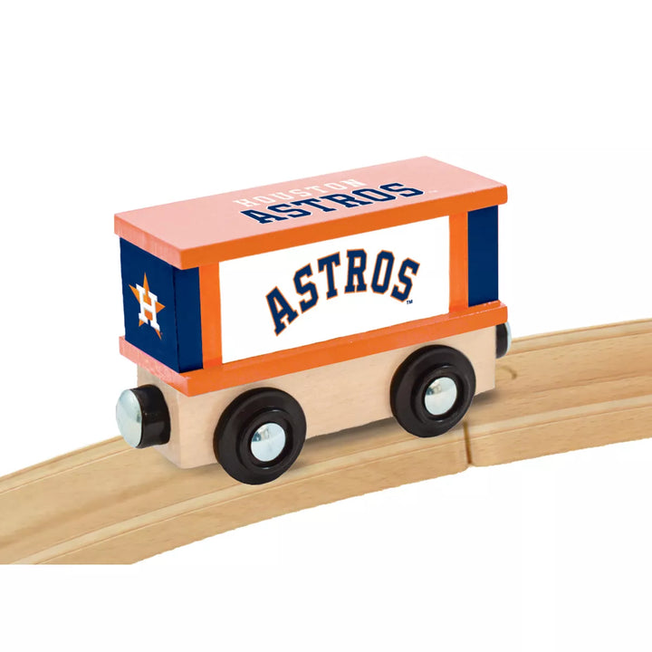 Masterpieces Wood Train Box Car - MLB Houston Astros.