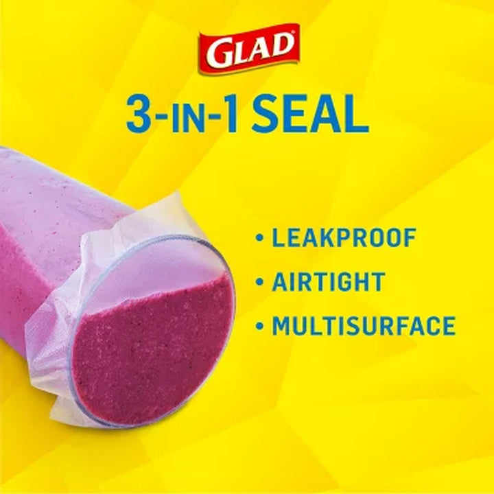 Glad Press'N Seal Plastic Food Wrap 140 Sq. Ft./Roll, 2 Rolls
