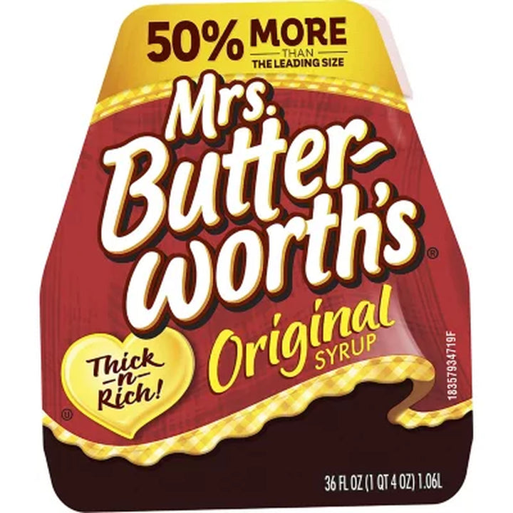 Mrs. Butterworths Original Syrup, 36 Oz., 2 Pk.