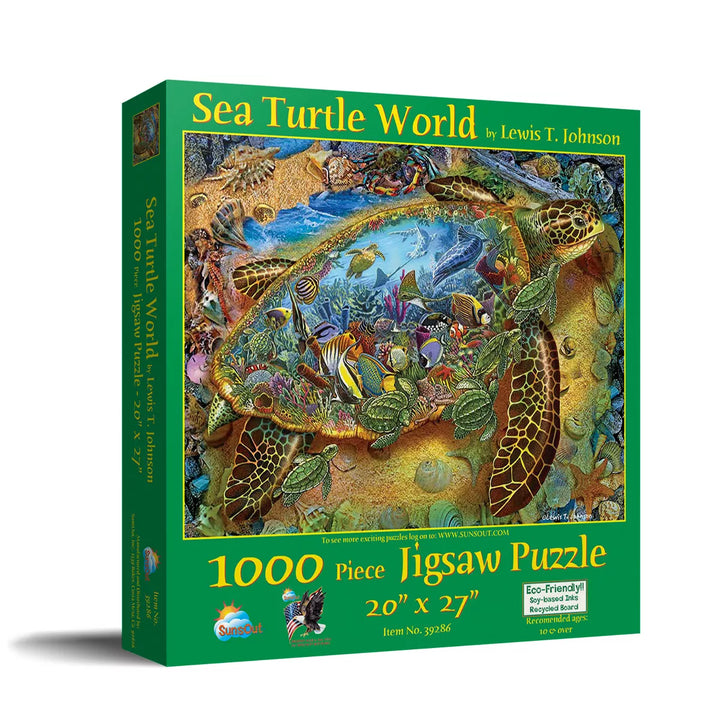 Sunsout Sea Turtle World 1000 Pc Jigsaw Puzzle 39286